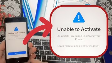 Unable to Activate | An update is required to activate your iPhone