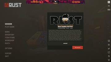 Rust Zombie Pvp/PvE server solo