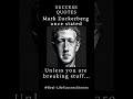 Zuckerberg&#39;s Fast Track to Success: Breaking Things🚀💥 #MarkZuckerberg #facebook #shorts #subscribe