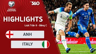 HIGHLIGHTS ANH - ITALY: KỊCH BẢN BẤT NGỜ, TẬN DỤNG SAI LẦM THÀNH CÔNG - VÒNG LOẠI UEFA EURO 2024