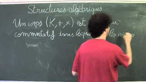 Structures algébriques 10 (Les corps - Définition)