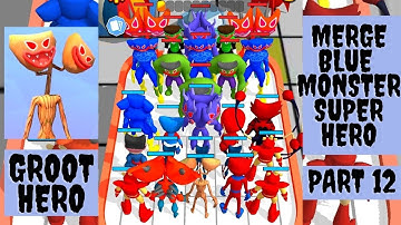 MAX LEVEL IN MERGE BLUE MONSTER SUPERHERO GAMEPLAY WALKTHROUGH PART 11 IN HINDI | LEVEL 171 - 180