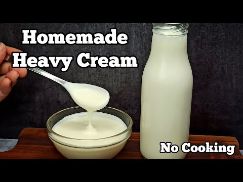 How to Make Heavy Cream from MILK at Home  Just 1 Ingredient