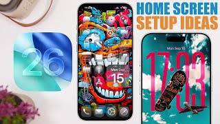 iOS 26 - Home Screen Setup Ideas ! iOS 26 - Home Screen Setup Ideas !