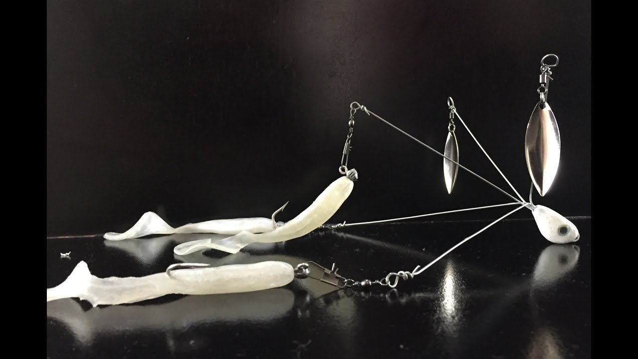 Making a Alabama rig Soft Plastic Fishing Lure - YouTube