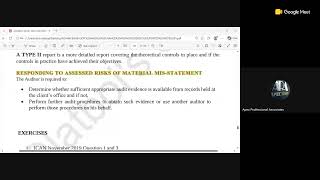 ADVANCE AUDIT AND ASSURANCE CHAPTER 13: INTERNAL AUDIT AND OUTSOURCING