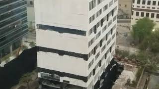 Building implosion, Austin Texas, Old UT Building - 03-25-2018