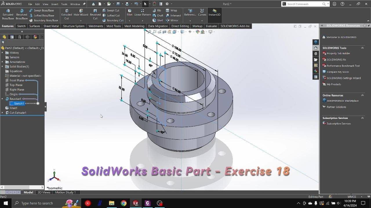 solidworks-basic-part-exercise-18-youtube