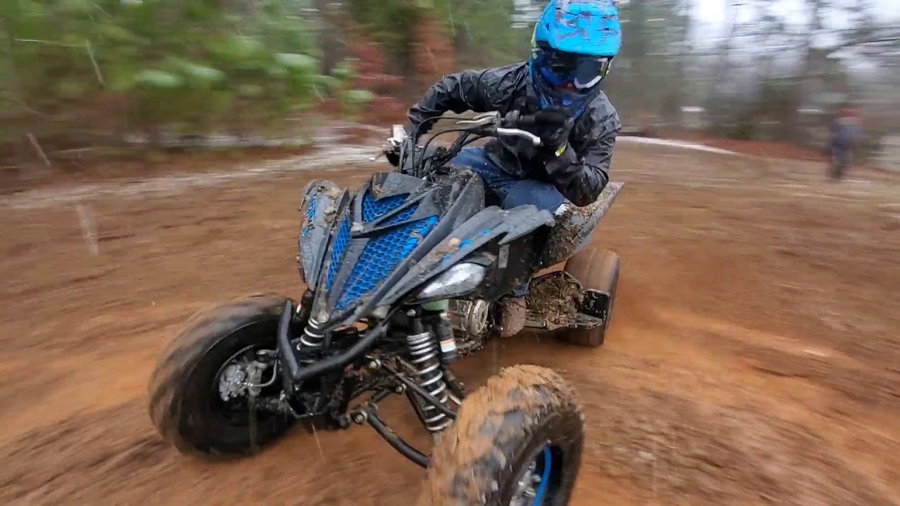 Yamaha Raptor Ride On Yamaha Raptor 700R SE Riding on Snowy Day. - YouTube