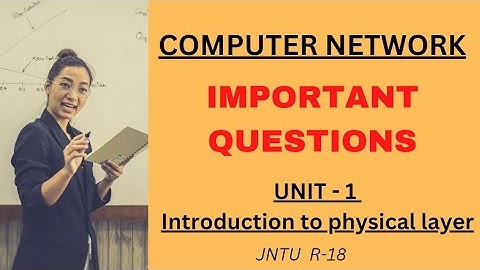 Important questions | Computer Networks | Unit-1 #jntu
