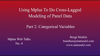 Celebrity Using Mplus To Do Cross-Lagged Modeling of Panel Data: Section 1 Wealth