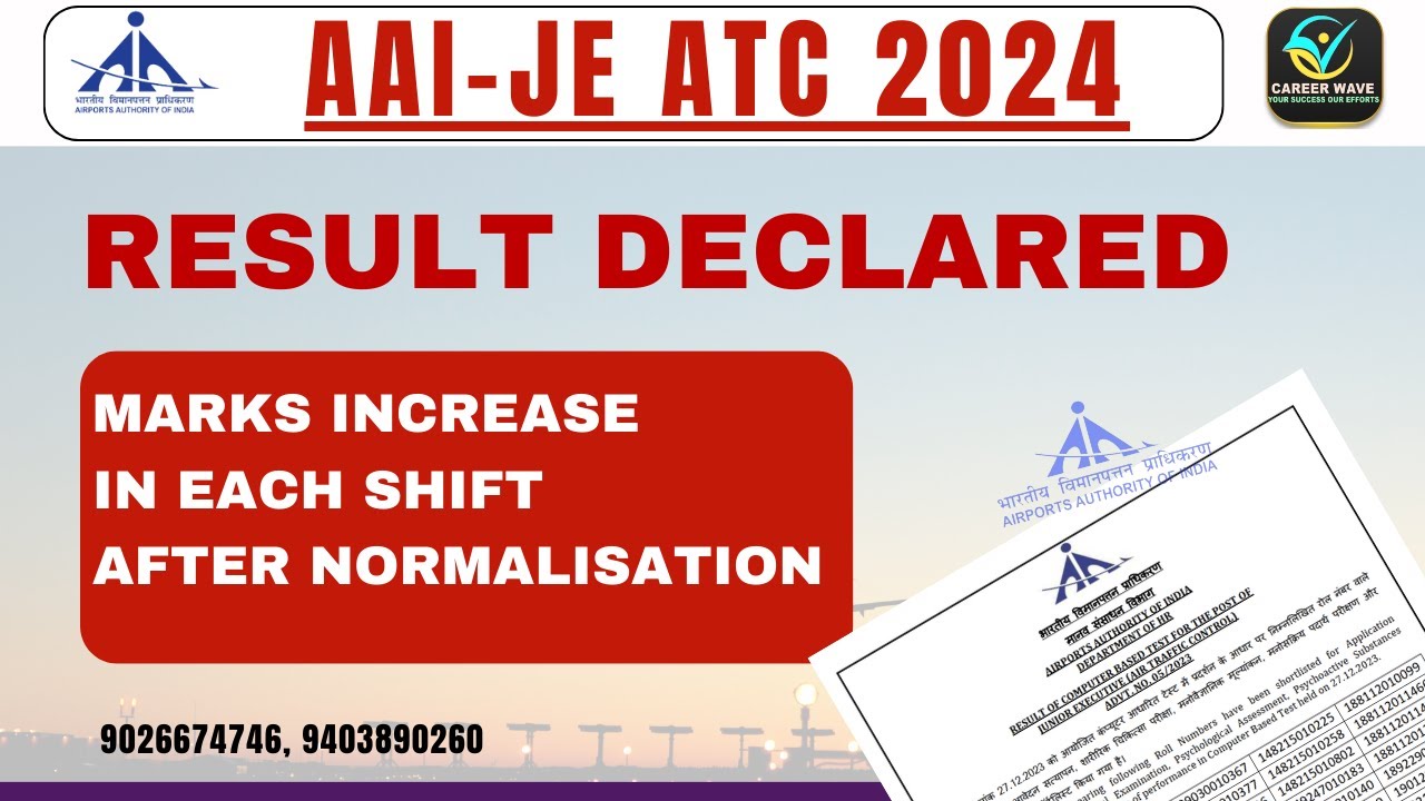 AAIATC 2025 RESULT DECLARED CUT OFF ATC 2025 marks increase in