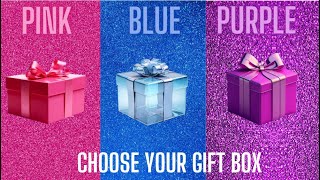 Choose Your Gift...! Pink, Blue or Purple 💗💙💜 How Lucky Are You? 😱 #giftboxchallenge #chooseyourgift