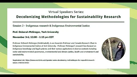 Decolonizing Methodologies for Sustainability Rese...