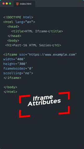 What is an IFrame in HTML? Learn How to Use It Effectively # ...