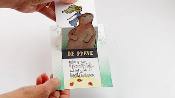 Pop-up Slider Interactive Card - Spellbinders Brave and Bold