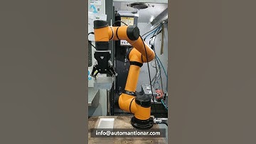 AUBO robot 5kg CNC Milling put the aluminum block into the milling machine