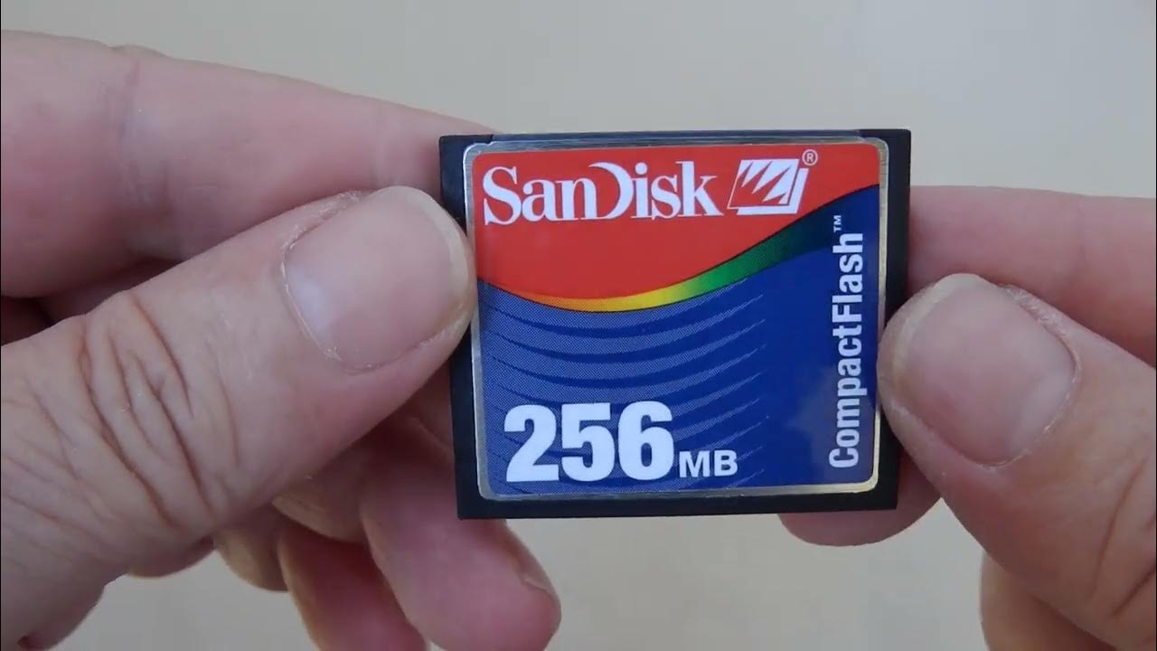 Sandisk compact flash card 256mb YouTube
