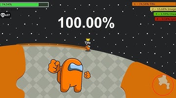 Paper.io 2 [Amogus.io] Map Control: 100.00% Among Us