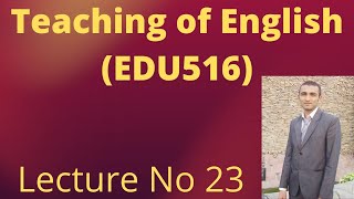 EDU 516 Lecture 23 Planning for different groups-