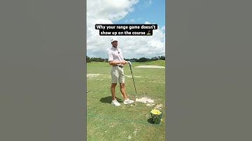 Why Your Range Game Doesn’t Show Up on the Course ⛳️