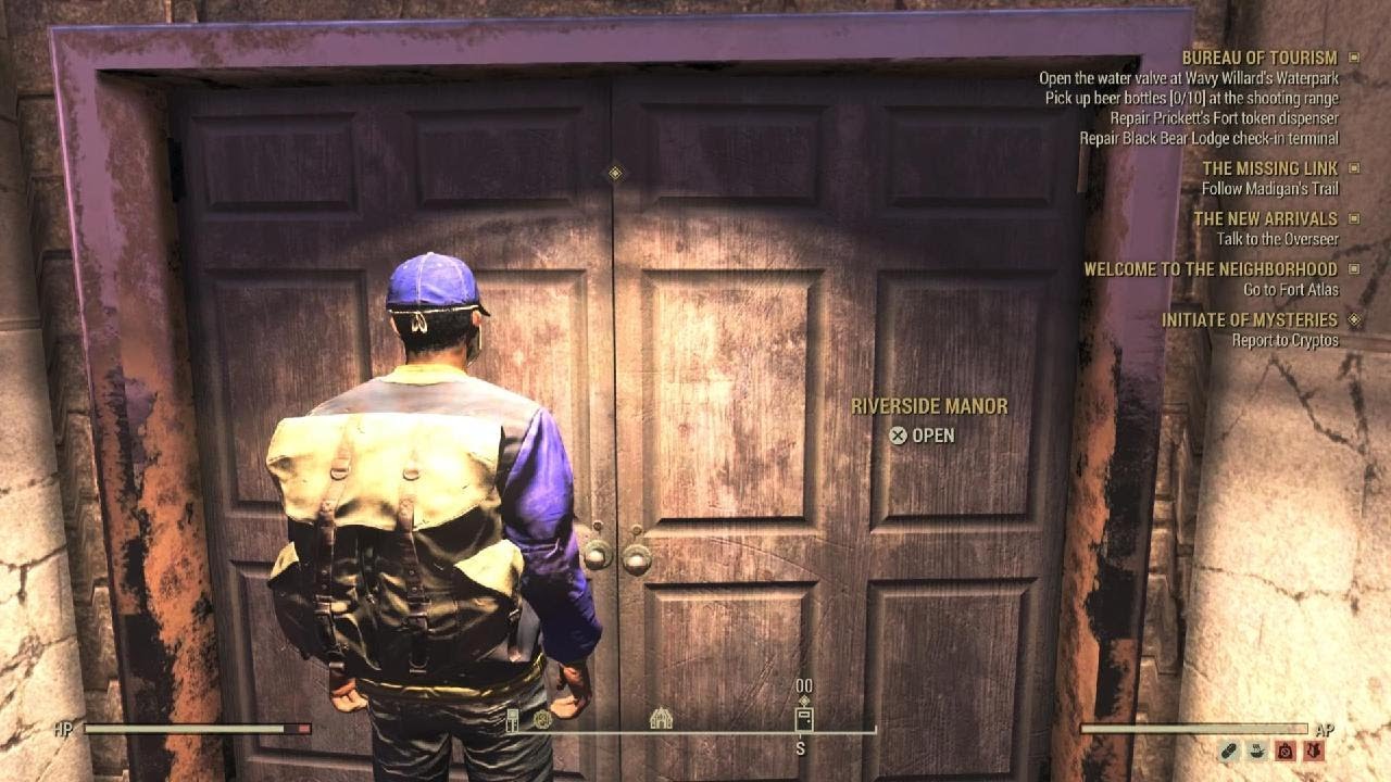 Fallout 76 Report to Cryptos entrance - YouTube