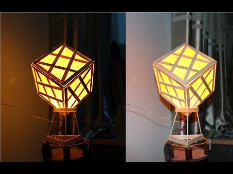 How To Make A Lamp Using Popsicle Sticks