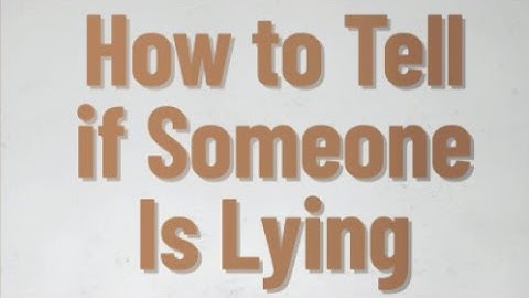 HOW TO TELL IF SOMEONE IS LYING: GAVIN STONE REVEALS THE METHODS USED BY GOVERNMENT ORGANIZATIONS