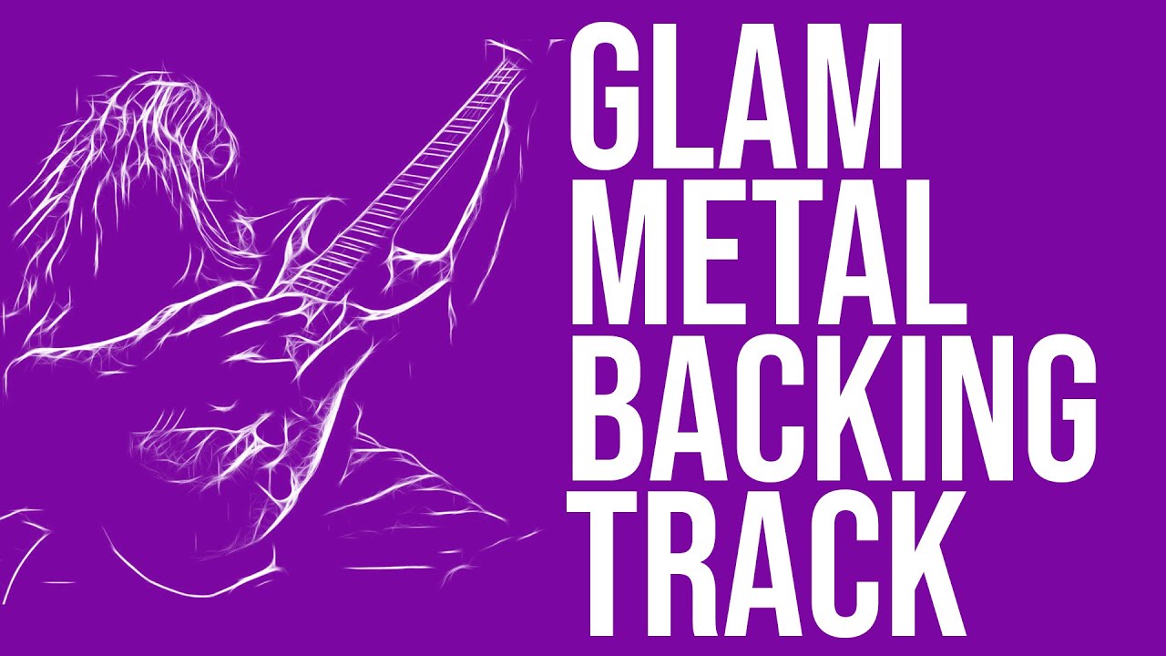 Glam 💥 METAL GUITAR JAM 🎸 Backing track for Guitar 🎵 How to play Guitar