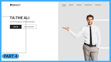 Full One Page Personal Portfolio Website Using HTML and CSS Part(4)