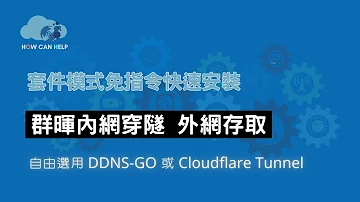 群暉內網穿隧 外網存取 套件模式不需任何指令快速完成 DDNS Cloudflare Tunnel 完整教學 CC字幕 