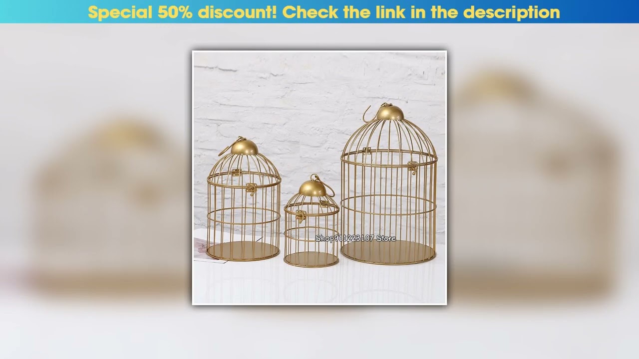 Flash Sale European retro iron bird cage flower stand bird cage balcony outdoor decoration pet supp