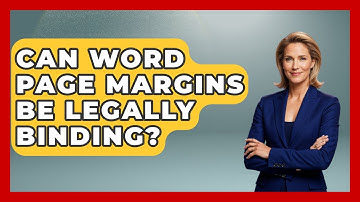 Can Word Page Margins Be Legally Binding? - Docs and Sheets Pro
