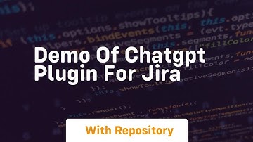Demo of chatgpt plugin for jira