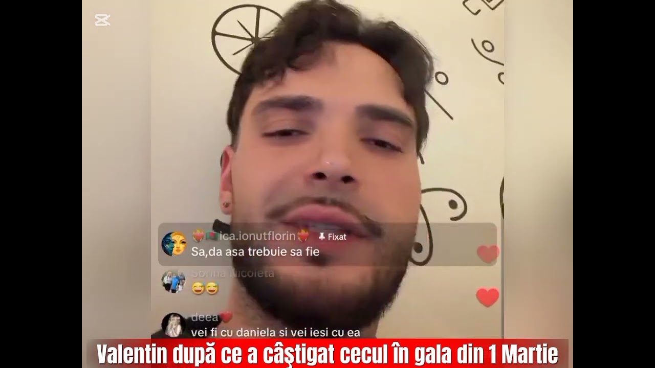 Valentin live după ce a câştigat cecul de favorit în gala din 1 Martie 🔥⚠️ Casa Iubirii