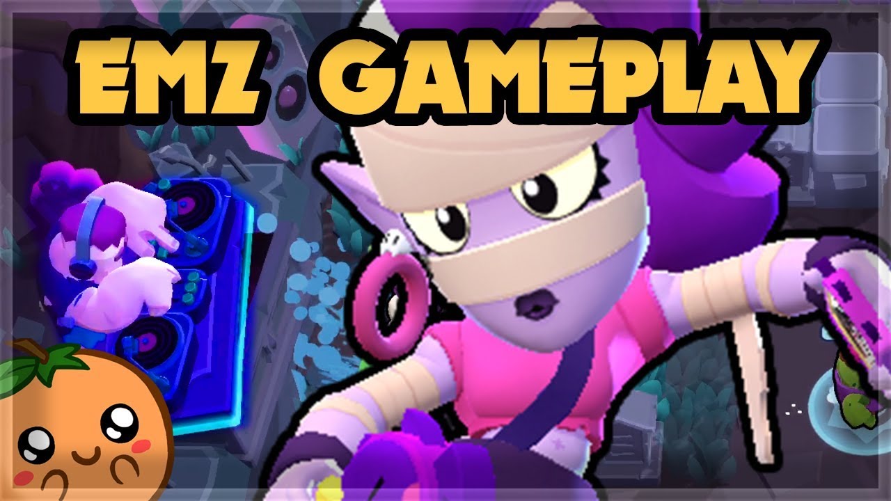 Emz Gameplay Balance Changes For Brawl Stars Update Youtube - brawl stars combate emz