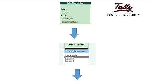 Salesman Module in Tally ERP 9
