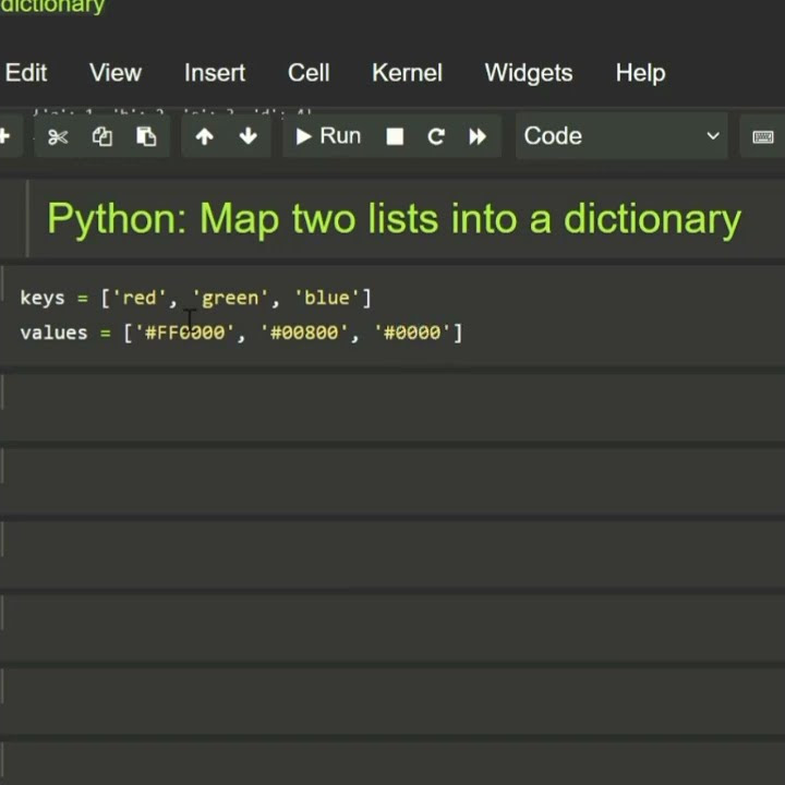 #python map two list into dictionary || #coding - YouTube