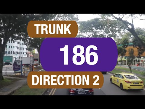 SBS Transit Trunk 186 (Direction 2) | Bus Service Route Visual