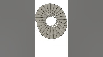 spiral staircase steps #cad #onshape #3danimation