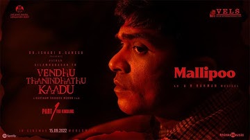 Mallipoo Video Song | VTK | HDR | Silambarasan TR | Gautham Vasudev Menon | @ARRahman | Vels