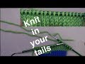Tricoter en queues de fil  technique mardi