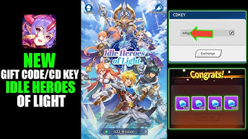 NEW GIFT CODE CD KEY TERBARU GAME IDLE HEROES OF LIGHT HADIAHNYA BISA DAPET HERO SSS+ GILA 🤤