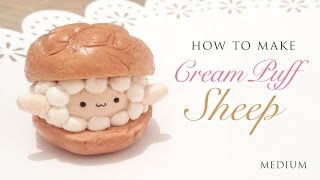DIY The Cutest Cream Puff Sheep  Easy Clay Tutorial