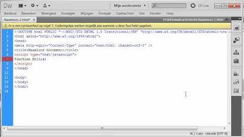Javascript Hello World - Nederlands