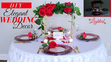 Dollar Tree DIY Wedding Decor|  Dollar Tree DIY Wedding Centerpiece | DIY Party Decor