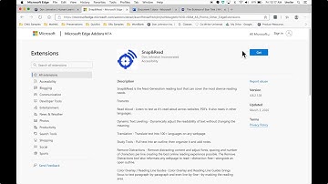 Snap&Read and Co:Writer: How to Add Snap&Read and Co:Writer to Microsoft Edge