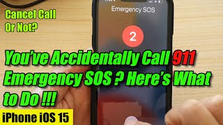 What To Do When You've Accidentally Called 911 Emergency SOS on iPhone iOS 15 !!!!! screenshot 2