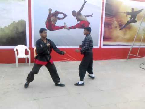 indian high twist kick and front sweep