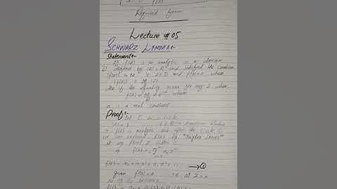 Schwarz Lemma Complex Analysis ll